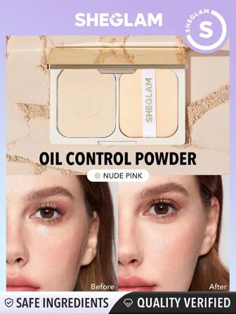 SHEGLAM Velvet Veil Oil Control Poeder - Nude Roze