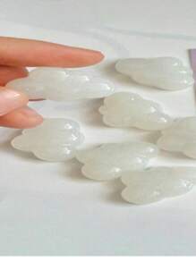 10pcs White Cloud Shape Magnetic Resin Fridge Magnets3D Triangle Design, Creative Home Office Decor,Whiteboard Magnets,Kitchen & Office Supplies, PlasticMaterial, Home Decor Gift Ldea.Applicable For Office,Kitchen,Whiteboard, Food Storage Room, And Dishwasher-Perfect - Multicolor - View 3