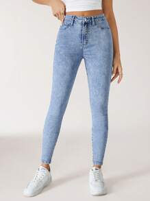 Jeanoix Men's Casual Washed Slim Fit Denim Jeans - Light Wash - View 4