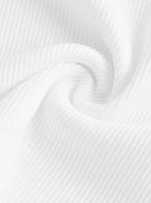 SHEIN Girlism 三件套：蓝白撞色宽松衬衫、松紧腰撞色短裤和纯白色工字背心，适合青少年女孩的舒适休闲装，适合春夏秋季 - 藍白色 - 查看 11