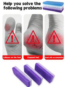 1/4 حجر جلخ البرفش الأرجواني للقدم - مواد البوليوريثان قابلة للكشط والصخر الاحترافي للتقشير للقدم واليدين والجسم - حجر جلخ البرفش للبشرة الصلبة في القدم والندبات ، العناية بالقدم ، إزالة البواسير ، منشفة القدمين ، فرك القدمين ، هدايا عيد الميلاد - الأرجواني - مشاهدة 9