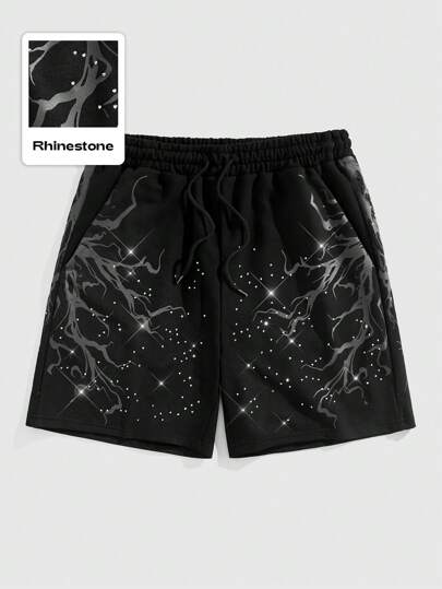 Men's Street Life Elastic Waist Loose Shorts