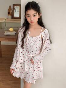 DAZY Tween Girls Fall Outfit T-Shirt Set,Back To School Clothes - White - View 7