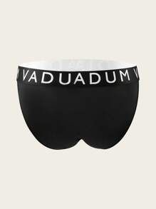 Men's Letter Print Comfortable Sexy Briefs  Breathable Underwear