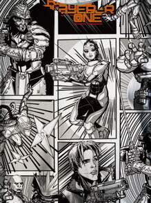 READY PLAYER ONE X SHEIN Plus Size Figure Graphic Round Neck Short Sleeve T-Shirt, Summer - White - View 4