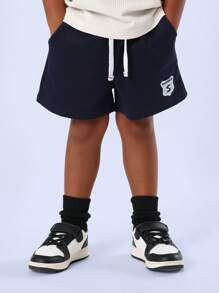 SUMWON Pantaloncini casual estivi con tasche laterali, vita con cordoncino, casual, sportivi, per bambini, ideali per uso quotidiano e attività ricreative