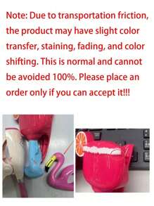 SHEIN 2pcs Beach Towel Clip Summer Portable Chair Holder Large Plastic Clothes Clip Parrot Watermelon Flamingo Ice Cream Pineapple Cactus Coconut Tree Style Clothesline, Graduation Season, Back To School Season Towel Clip - Multicolor - View 3