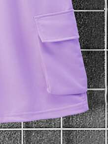 Manfinity Homme 2件套男士休闲纯色短袖T恤和短裤套装