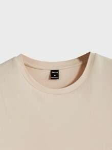 Manfinity VCAY paquete de 3 camisetas de manga corta de cuello redondo de unicolor para hombre, para el verano - Blanco 2 - Ver 9