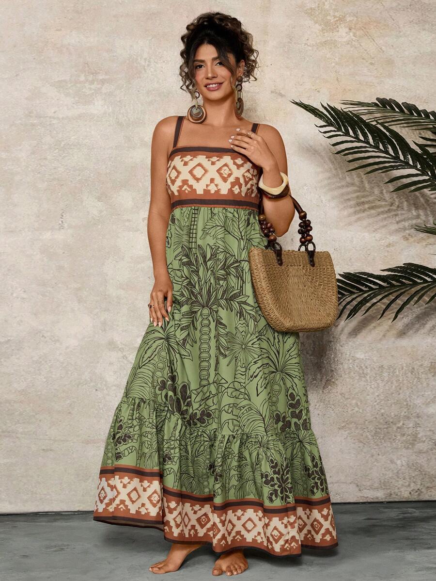 Travachic Vestido Regata Plus Size, Fashionable para o Verão