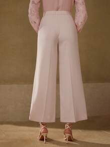 MOTF PREMIUM Bestickter Anzughose mit Bügelfalte