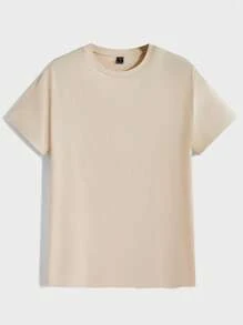 Manfinity VCAY paquete de 3 camisetas de manga corta de cuello redondo de unicolor para hombre, para el verano - Multicolor 7 - Ver 9