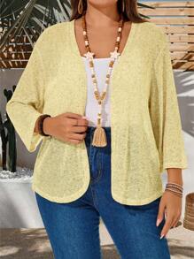 EMERY ROSE 加大码宽松落肩休闲外套，夏季，度假，波西米亚风，送给妈妈的礼物，波西米亚风，春假，狂欢，乡村