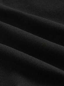 ROMWE Goth Y2K Style Sexy Contrast Lace Gathered Waist Fitted Women T-Shirt, Versatile