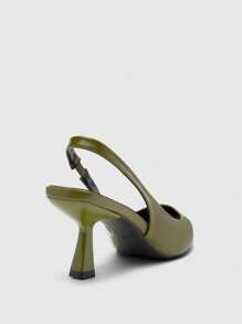 CUCCOO BIZCHIC Scarpe con tacco alto a punta retrò stile cinese, tacco basso chunky, eleganti e semplici, adatte per l'ufficio, appuntamenti e occasioni formali