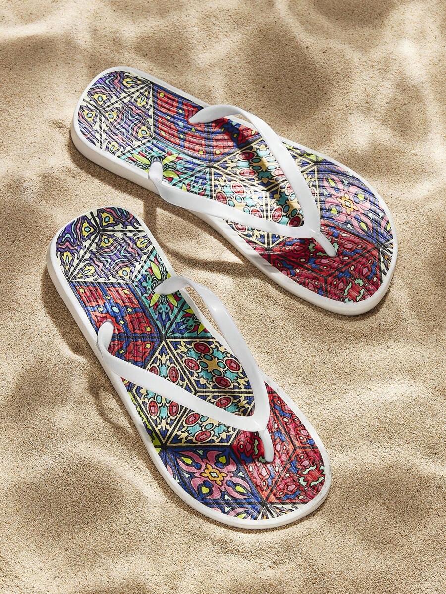 Grefit Women Fashion Black Flip Flops - Multicolor - View 1