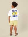 SUMWON Summer Beach Vibes Vacation Club T-Shirt Italy Capri Lemon Print Casual Holiday Wear