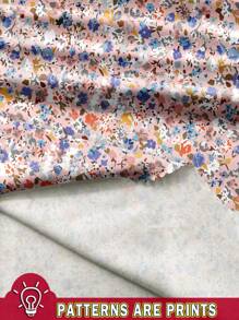 SHEIN Clasi Camiseta sin mangas y top casual de talla grande con estampado floral vintage elegante, adecuada para el verano y vacaciones en la playa, como regalo para el Día de la Madre