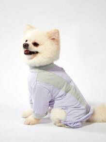 PETSIN 轻盈透气速干灰紫色网眼面料运动背心，适合人类或宠物的休闲穿着，非常适合夏季户外活动和遛狗，带有 SPORT 标志印花设计 - 彩色 - 查看 7
