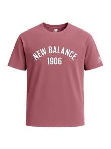 New Balance Men's Sports Tees & Tanks Durable Comfortable Versatile Training Vacation School MT33554WAD - Burgundy - View 1