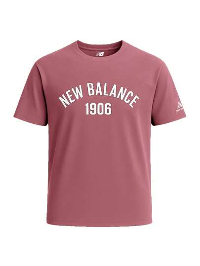  NEW BALANCE - Letterprint Ronde Hals Casual Korte Mouw Sport T-shirt