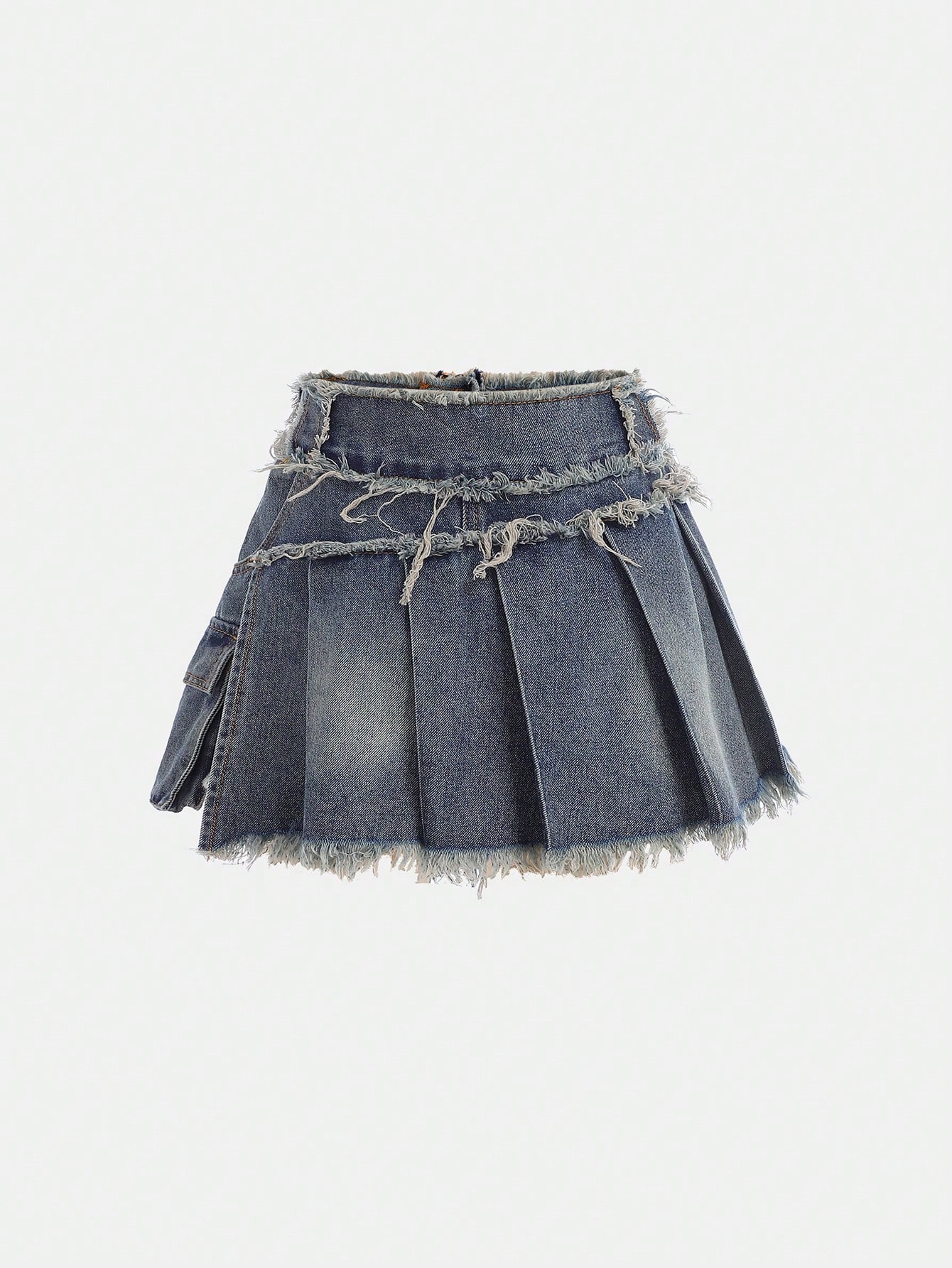 SHEIN Girlism بنطال جينز منخفض الخصر منسدل ومبروم...