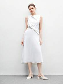 CUCCOO BIZCHIC Women's Fashion Beige Classic Bow Backstrap Flat Shoes, Suitable For Commuting, Dating, Party, Holiday, Casual Thick Heel Backstrap Flats