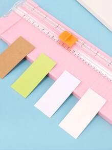 1件装便携式滑动式桌面裁纸刀小型迷你学生便捷式裁纸刀