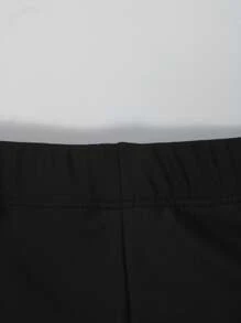 Manfinity Swimmode Men's Beach Vacation Contrast Color Print Swim Trunks Men Black Swim Trunk Men Swim Trunks - Black - View 5