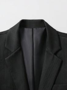 Manfinity Mode Conjunto de 2 piezas para hombre talla grande: chaqueta y pantalón de unicolor