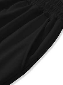 Manfinity Roghcode 男士圆领落肩休闲卡通赛车印花T恤套装，夏季