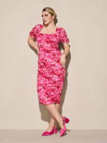 CUCCOO CURVES Women's Plus Size Fuchsia Classic Comfortable Pointed Toe High Heels, Pink - Hot Pink - View 10