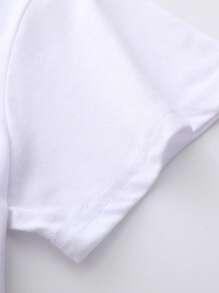 Resyla Camiseta de cuello redondo regular de uso diario con estampado gráfico casual para mujer