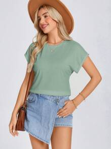 EMERY ROSE 素色蝙蝠袖T恤