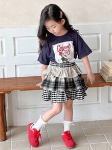 Dazy Kids Young Girls Pleated Skirt, Fall - Multicolor - View 3