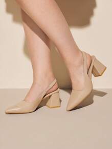 CUCCOO CURVES 大码女式经典时尚舒适尖头高跟鞋