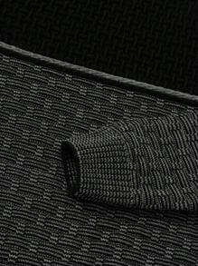 Maglione casual da uomo, regular fit, con motivo a blocchi di colore e texture