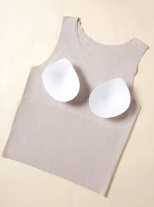 SHEIN Teens Girls' Seamless Printed Undershirt - Pink - View 5