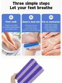 1/4 حجر جلخ البرفش الأرجواني للقدم - مواد البوليوريثان قابلة للكشط والصخر الاحترافي للتقشير للقدم واليدين والجسم - حجر جلخ البرفش للبشرة الصلبة في القدم والندبات ، العناية بالقدم ، إزالة البواسير ، منشفة القدمين ، فرك القدمين ، هدايا عيد الميلاد - الأرجواني - مشاهدة 10