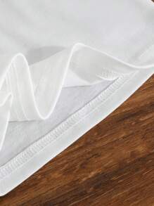 SHEIN 男童休闲无袖印花背心，白色，夏季 - 白色 - 查看 4