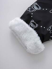 Tween 男童休闲印花保暖内衬风衣夹克，适合春夏秋冬上学、花园、海滩、生日 - 彩色 - 查看 4