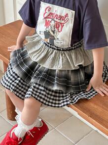 Dazy Kids Young Girls Pleated Skirt, Fall - Multicolor - View 2