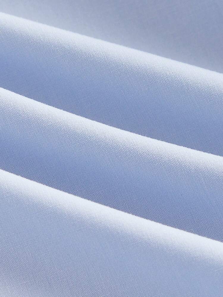 Tween Girls' Casual Loose Solid Color Lapel Blouson Tank Top