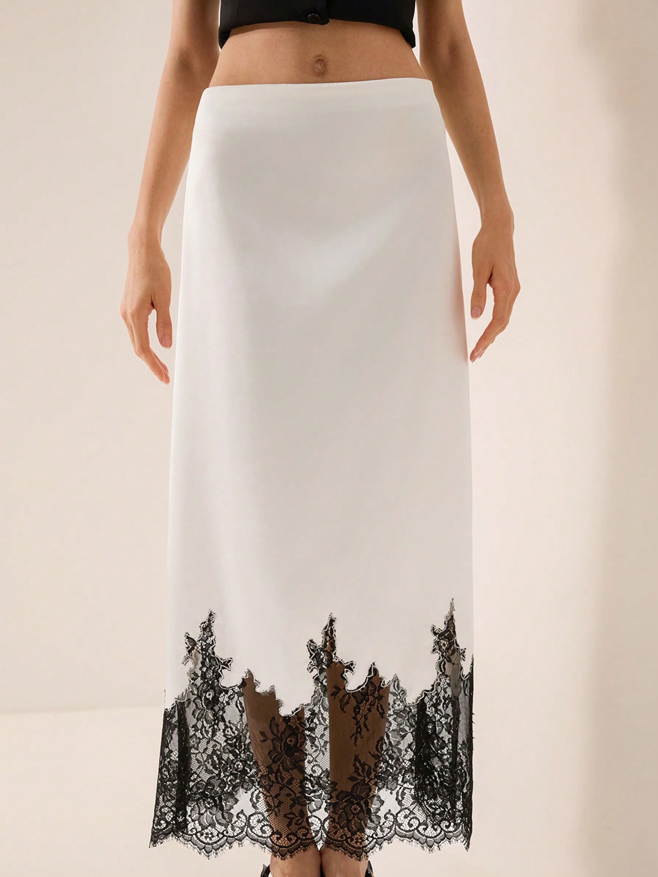 Aveloria Rosie تنورة ضيقة مطرزة فرنسية الطراز، أني...