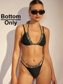 COSMINA Pezzo sotto del bikini stile spiaggia con toppework per donna