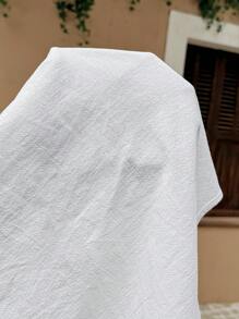 SHEIN 2 件套，纯色 V 领前系带无袖上衣和短裤，适合孕妇，白色棉质两件套，棉质连体短裤套装女式，白色棉质连体衣，女式棉质两件套服装，女式白色棉质连体衣 - 白色 - 查看 8