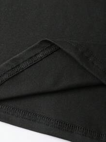 EMERY ROSE 3件套加大码女式纯色圆领背心夏季套装 - 彩色 - 查看 6