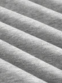 INAWLY Sudadera casual de mujer con forro térmico y bordado con eslogan, jersey de otoño e invierno - Gris - Ver 3