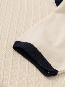 RueChic Men Textured SS Fashion Regular Polo Shirt - Beige - View 6