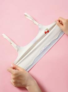 SHEIN Juego de 3 piezas de ropa interior para niñas, con tirantes ajustables y diseño estampado - Multicolor - Ver 5